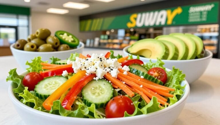 subway salad menu