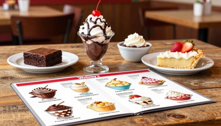 Wendy's Dessert Menu